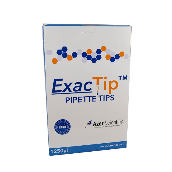 Pipet tips, 1250uL, box front